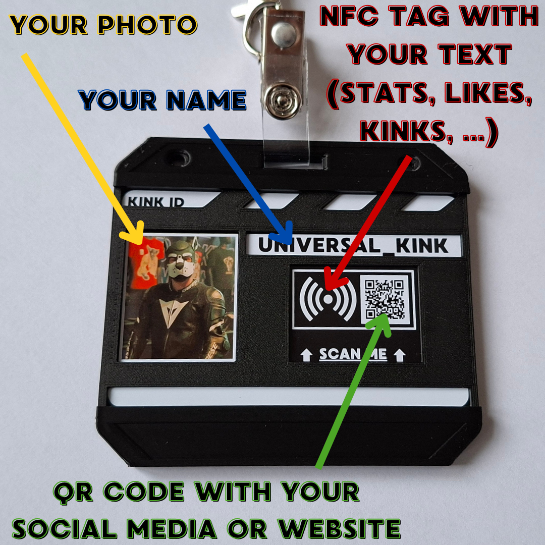 KINK ID - Personalisierte NFC ID-Karte mit QR-Code