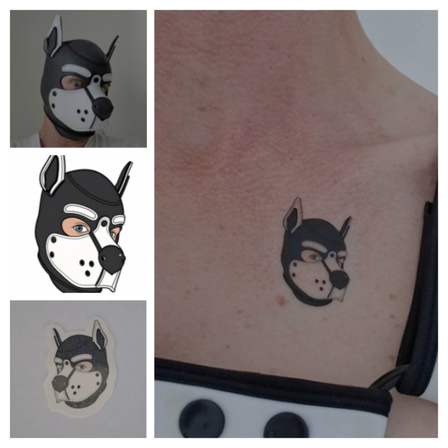 UKINK Beispiele personalisierter Temporary Tattoos mit unterschiedlichen individuellen Motiven
